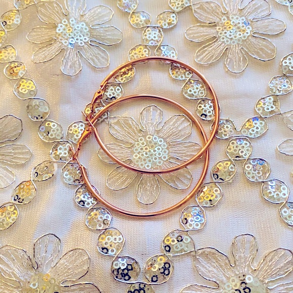 Jewelry - New Rose Gold Hoop Earrings